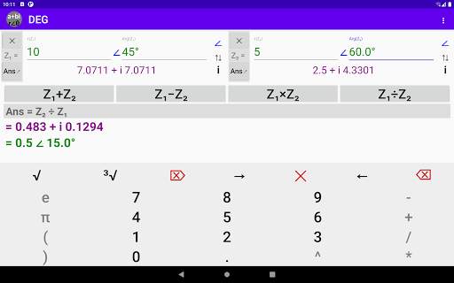 Complex Number Calculator - Rectangular | Polar скриншот 21