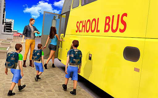 City School Bus Driving Simulator :Coach Bus Games screenshot 1