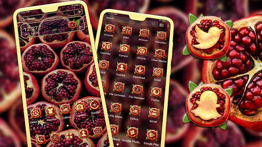 Pomegranate Launcher Theme screenshot 1