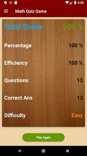 Math Quiz Game (Calculation) screenshot 5