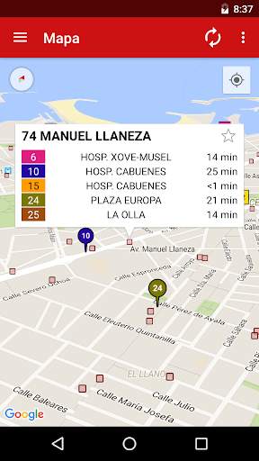 Gijón en bus screenshot 3