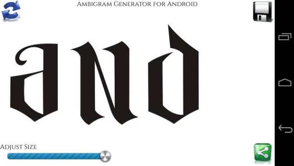 Ambigram Generator 5 تصوير الشاشة
