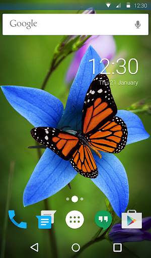 Butterfly Animated Keyboard + Live Wallpaper स्क्रीनशॉट 4