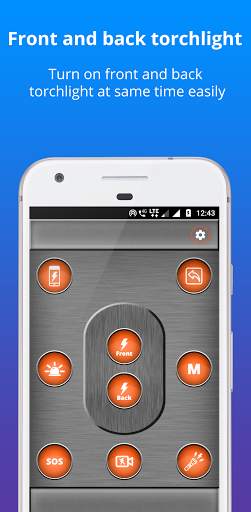 Bright Torch light – Front and back flashlight app screenshot 2