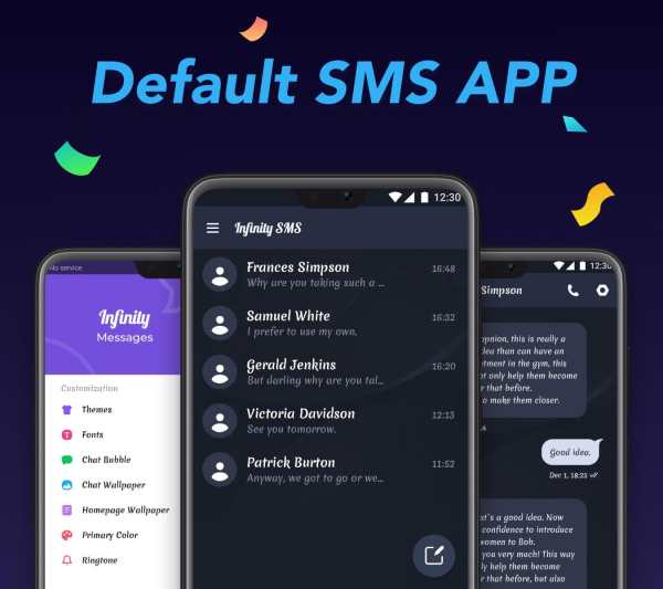 Infinity SMS - Dark Mode, Dark Theme Messenger screenshot 6