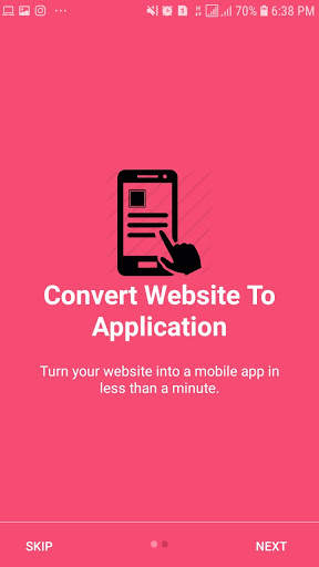 web2apk - website to app (apk) converter screenshot 1