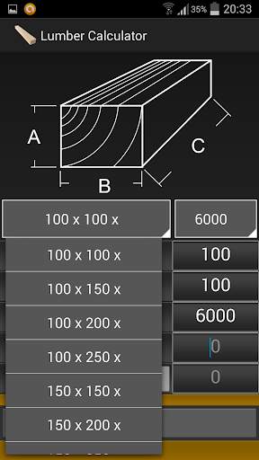 Calculator Lumber & Timber screenshot 2
