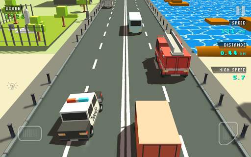 Blocky Traffic Racer screenshot 3