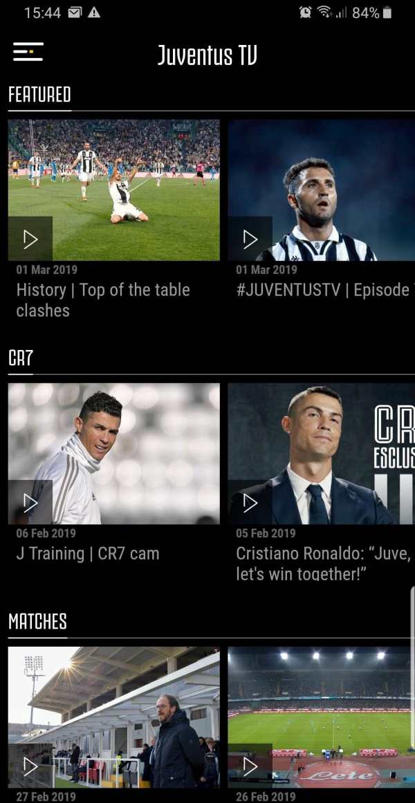 Juventus TV screenshot 1