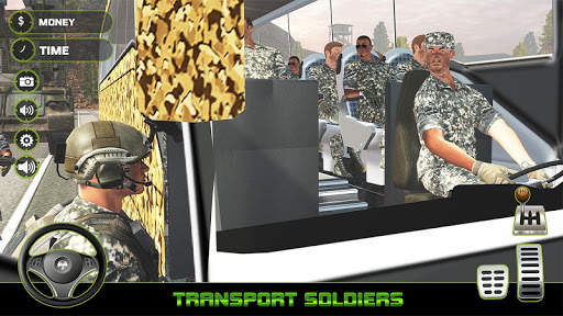 Offroad US Army Bus Transport screenshot 8