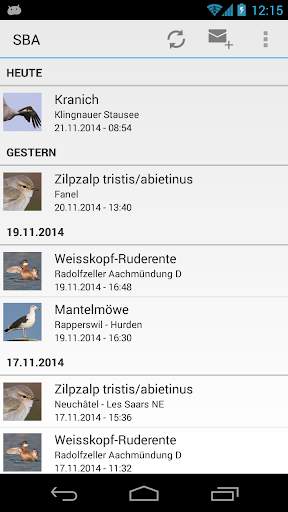 Swiss Bird Alert screenshot 1