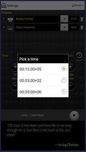 Blitz Chess Clock Free screenshot 7