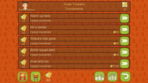 Xmas TriPeaks, card solitaire screenshot 3