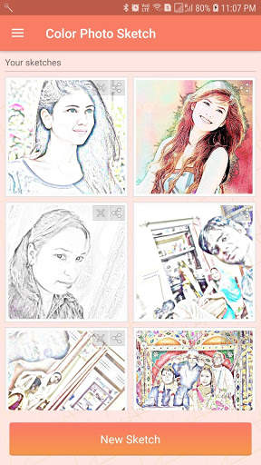 Color Photo Sketch 1 تصوير الشاشة