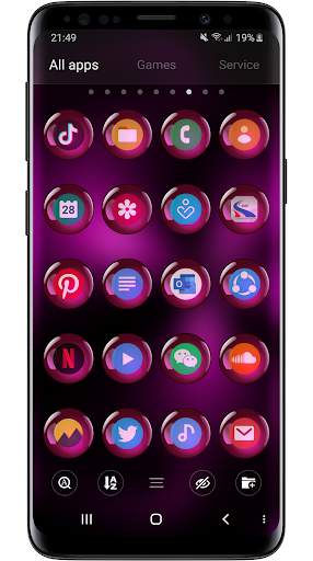 Theme Launcher - Spheres Pink Icon Changer Free screenshot 7