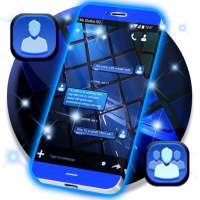 Blue SMS Theme 2021 on 9Apps