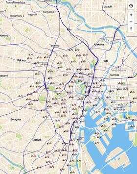 Tokyo Bikesharing Map 3 تصوير الشاشة