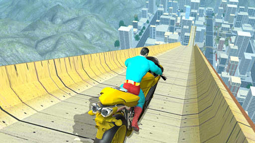 Super Hero Bike Mega Ramp screenshot 2