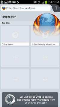 Fire Phoenix Secure Browser screenshot 1
