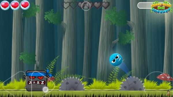 Funny Blue Ball Journey screenshot 8
