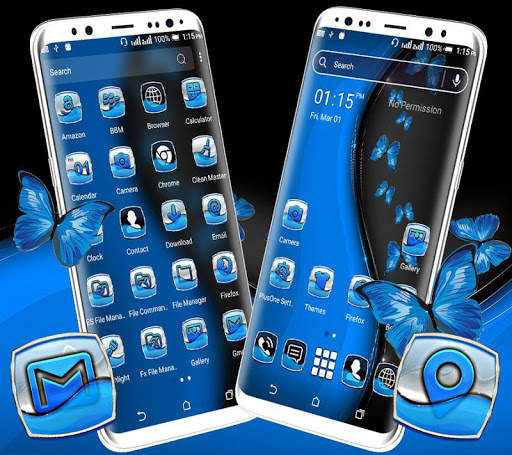 Black Butterfly Launcher Theme screenshot 2