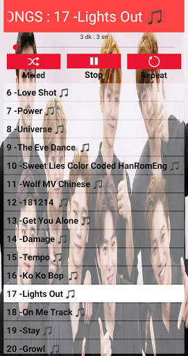 Exo Songs Offline screenshot 1