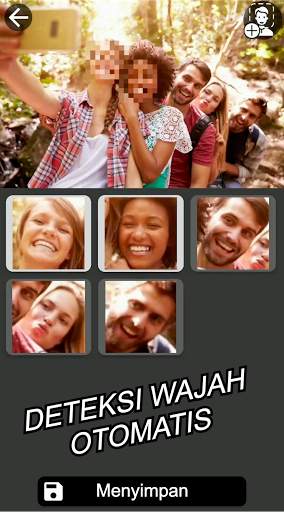 Wajah Buram: sensor/pixelator/foto hitam screenshot 1
