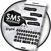 SMS Black and White Crystal Keyboard 10001002