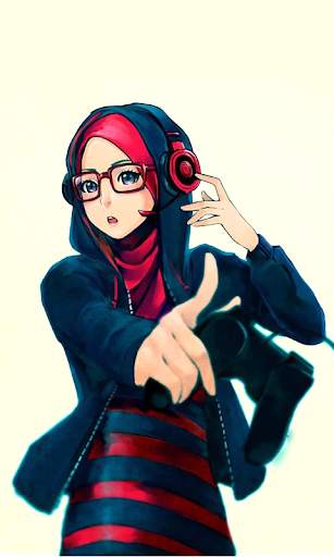 Hijab Cartoon Muslimah Wallpapers screenshot 4