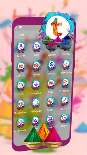 Holi Dance Launcher Theme screenshot 2