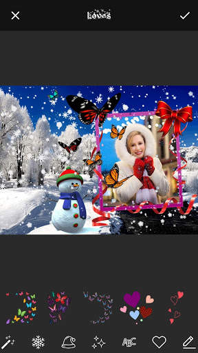 Winter Frames for Pictures with Snowfall screenshot 3