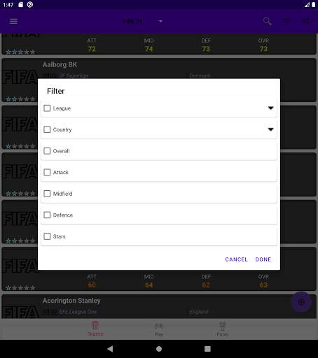 Team Selector for FIFA screenshot 12