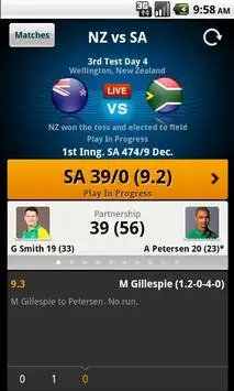 Yahoo Cricket screenshot 3