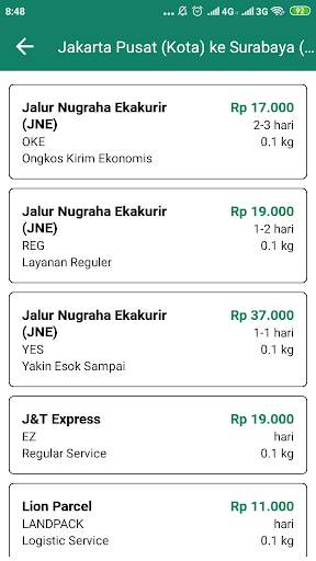 Cek Ongkir & Resi screenshot 4