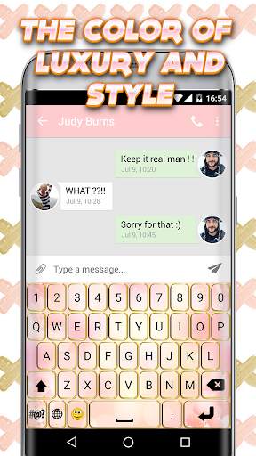 Rose Gold Keyboard screenshot 3