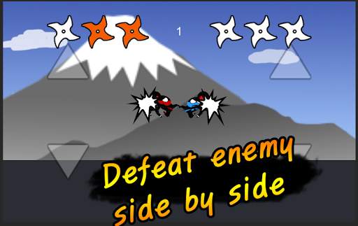 Jumping Ninja Fight : Two Player Game screenshot 3