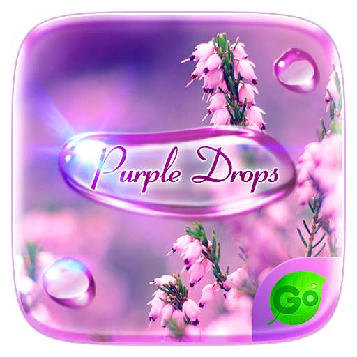 Purple Drops GO Keyboard Theme 4.5