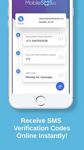 MobileSMS.io Receive SMS Online Disposable Numbers screenshot 3