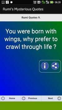 Rumi's Mysterious Quotes screenshot 4