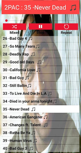 2Pac Songs Offline (Tupac Songs without internet) screenshot 6
