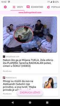 Zadruga - Sve vesti, video, foto... screenshot 1