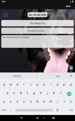 Black Diary - Secret Diary with Lock -Dark Journal screenshot 7