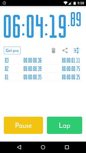 Stopwatch Re Free screenshot 3