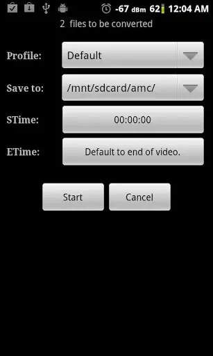 Video Converter Android скриншот 2