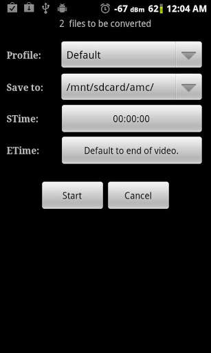 Video Converter Android screenshot 2