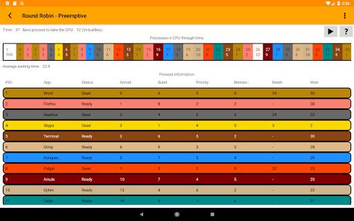 OS Algorithm Simulator screenshot 7