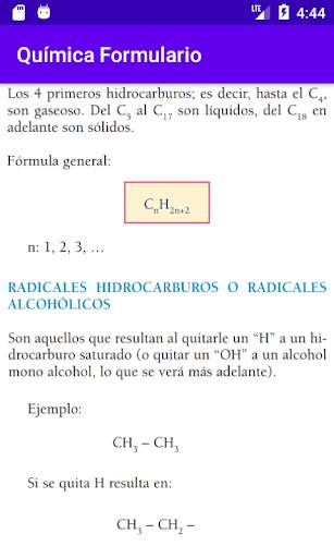 Formulario de Química Gratis screenshot 7