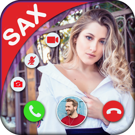 SAX Live Talk - Video Call With Random People أيقونة