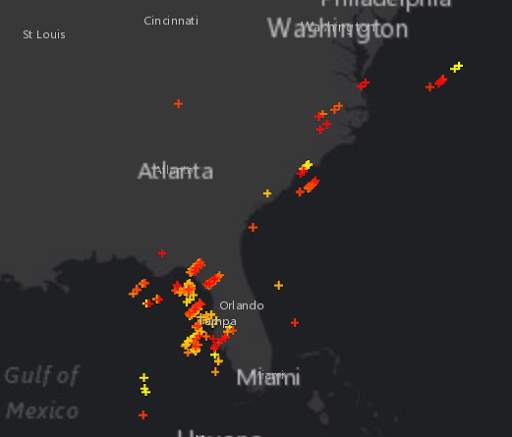 Global Lightning Strikes Map screenshot 2