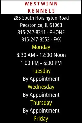 Westwinn Reservation screenshot 2